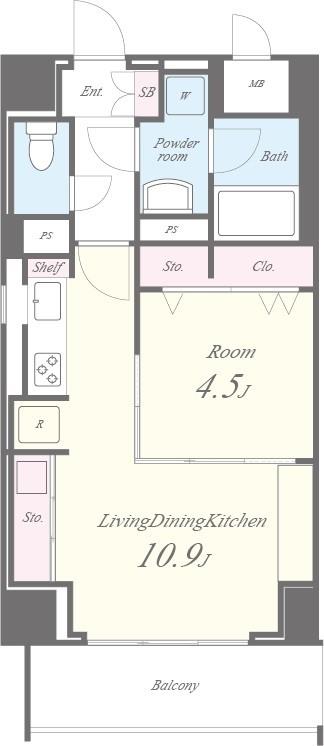 プレミアムコート新栄 間取り図