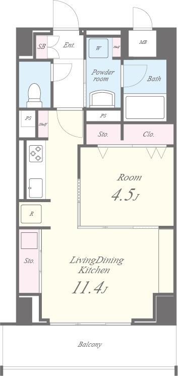 プレミアムコート新栄 間取り図