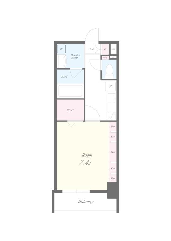アールコート早稲田 間取り図
