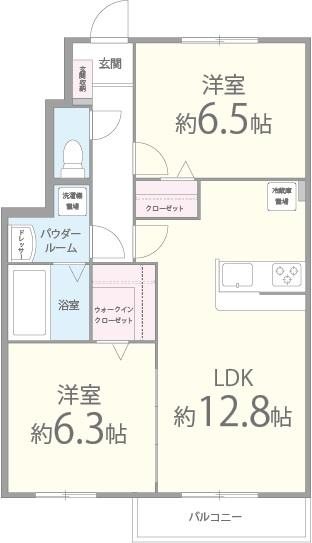 Harmony.F（ハーモニーエフ） 間取り図