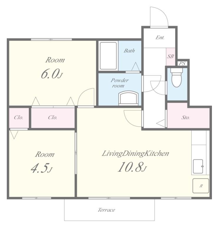 リバーサイドヴィラ東館 間取り図