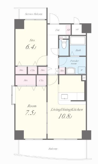 エスポワール今里 間取り図