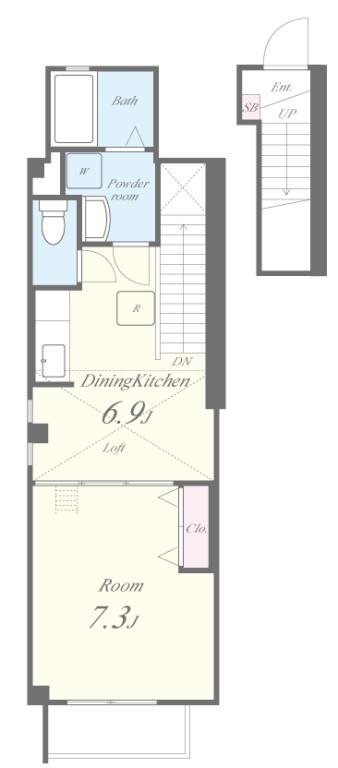 エステリオK 間取り図