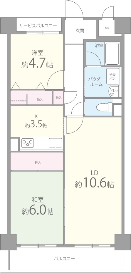 エクセレンス青山 間取り図