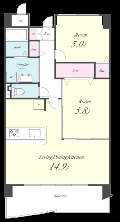 コートアベニュー 間取り図