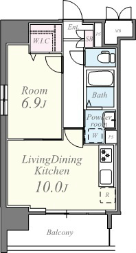 エクセレント 1 間取り図
