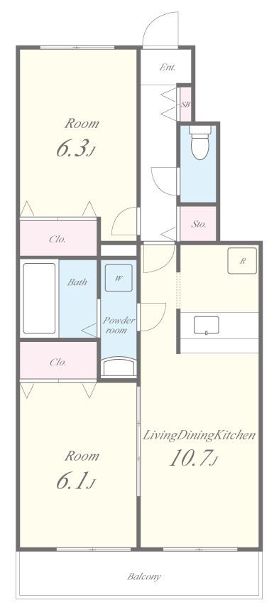 チェリーガーデンコーポ 間取り図
