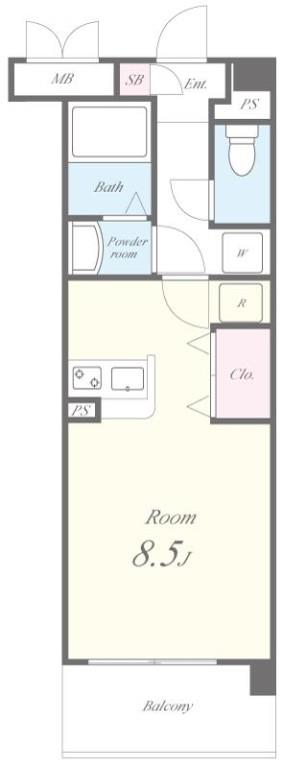 プレステージ橋本 間取り図