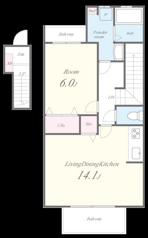 サンエヴァン 間取り図