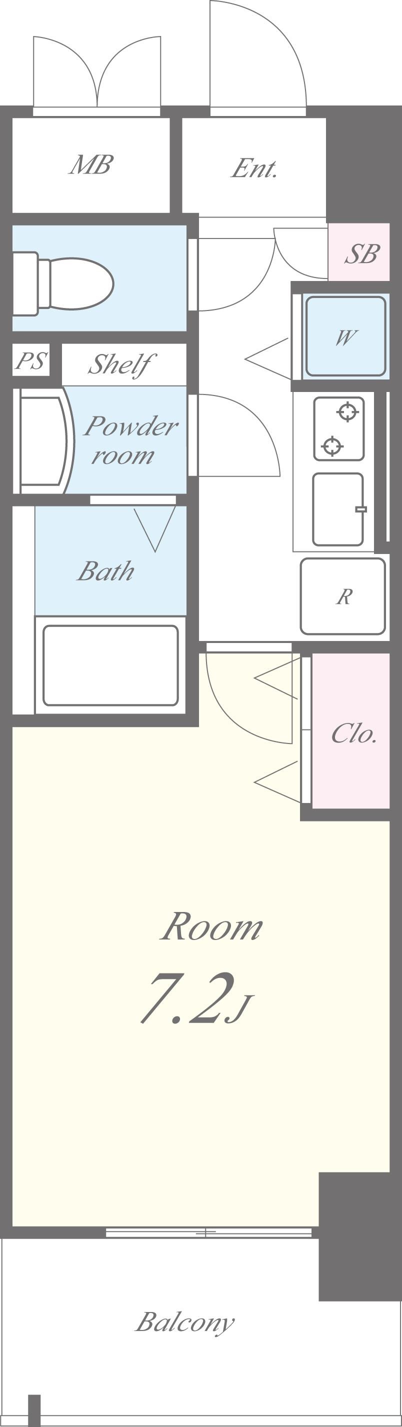 ベルヌーブラビ 間取り図