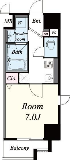 ハーヴェスト京町堀 間取り図