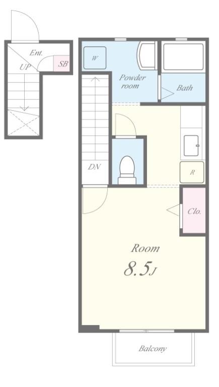 ユニベール神戸 間取り図
