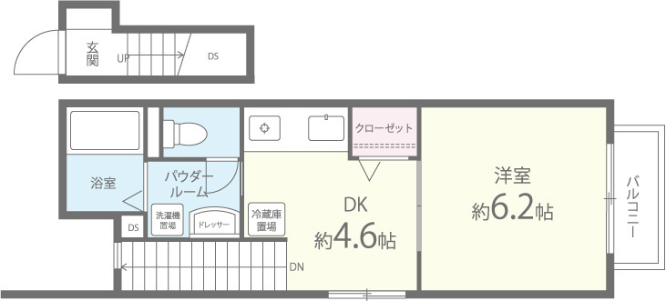 クレール幸 間取り図