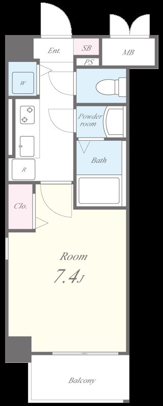 Apartment 桜 間取り図