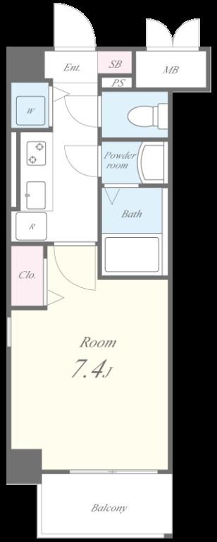Apartment 桜 間取り図