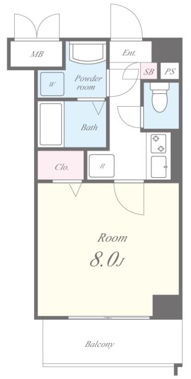 クローネ住吉 間取り図