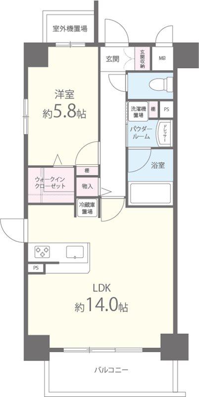 シュロスフォンコウナン 間取り図