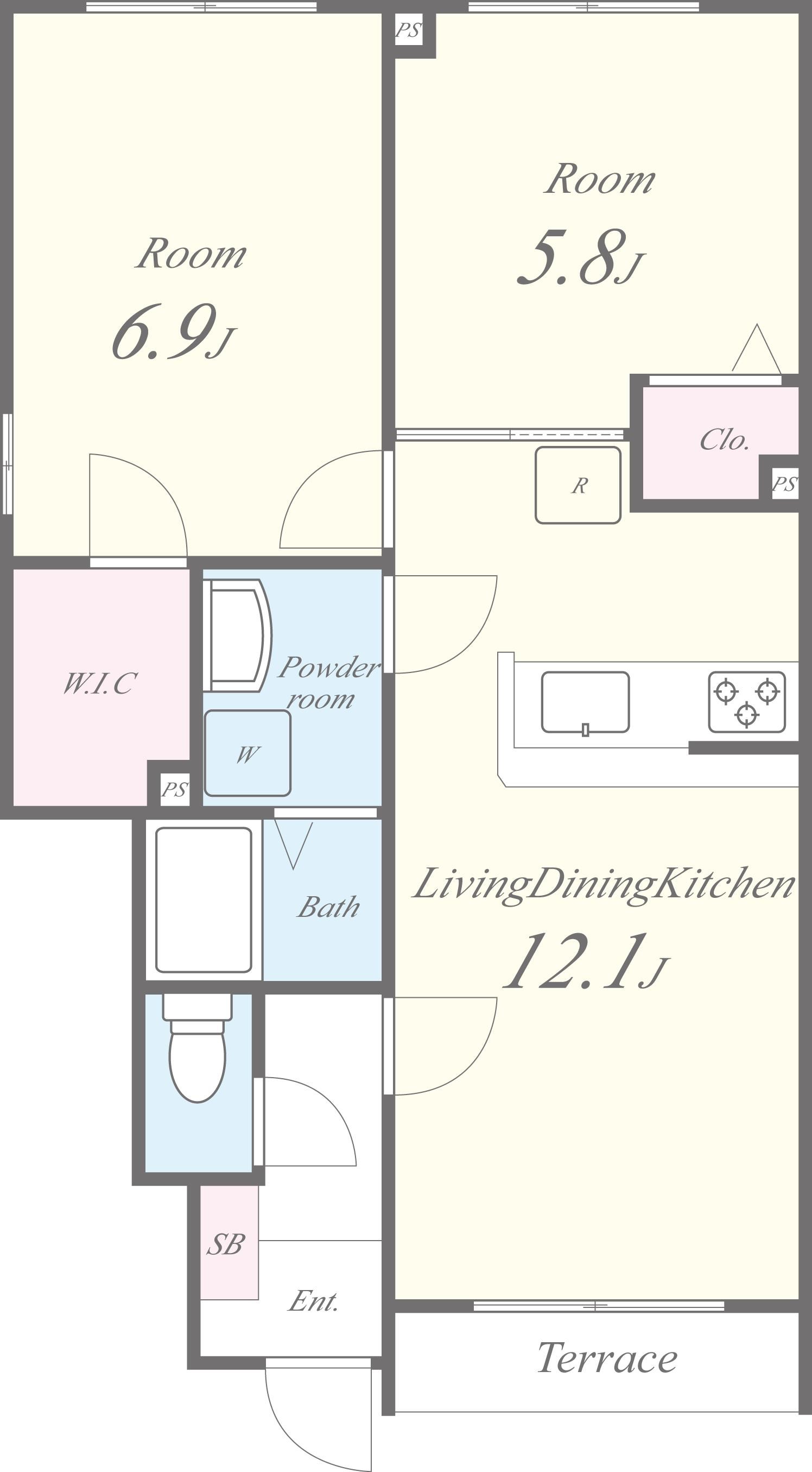 リマーレソプラ弐番館 間取り図