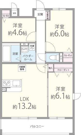 サンヴィラ24 間取り図