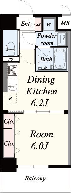 Vert soleil真田山 間取り図