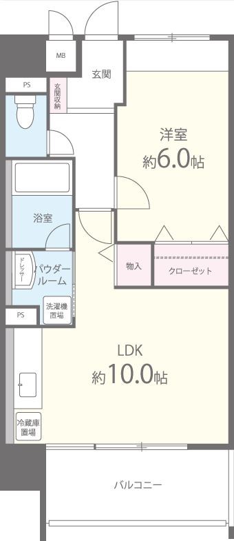 エトワールフィラント 0601号室 間取り