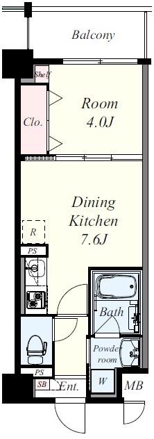 Shamrock・N 105号室 間取り