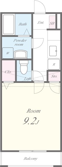 ノォアフロッド 間取り図