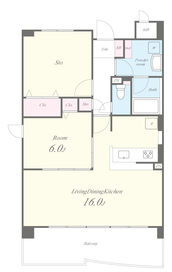 カーサベージュⅡ 間取り図
