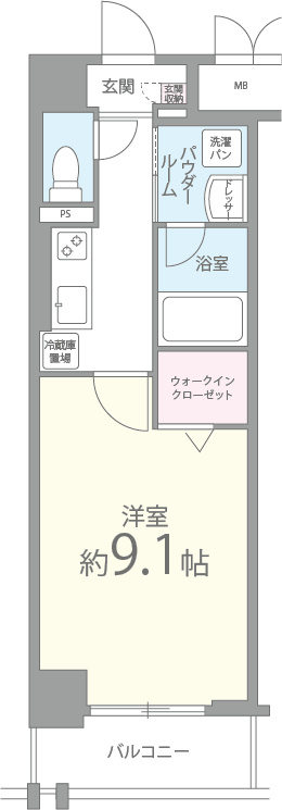 タウニー東灘 間取り図