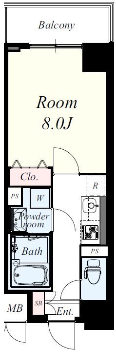 ボンニー元町 間取り図
