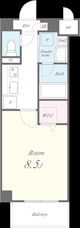ブルーメ本山 間取り図