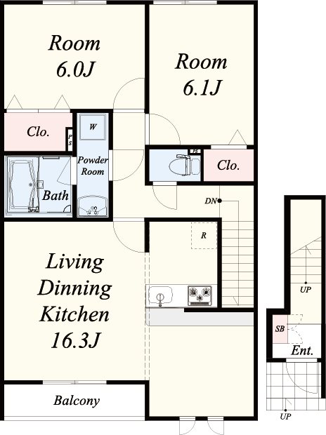 アベンシス 205号室 間取り