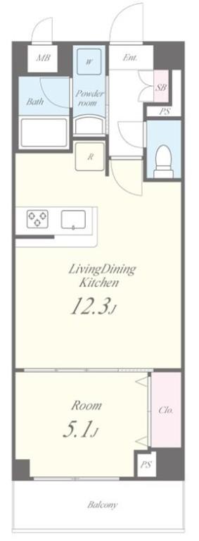 ベルヴィル品川西大井 間取り図