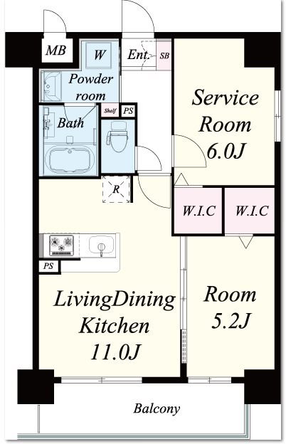 レミオコート都島 間取り図