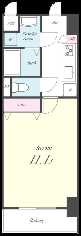 ラフィネ所沢 間取り図