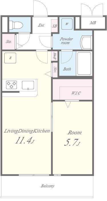 カーサ フェリーチェ ルビア 間取り図
