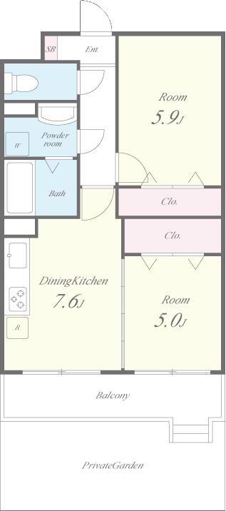 アトリオ石神井公園 間取り図