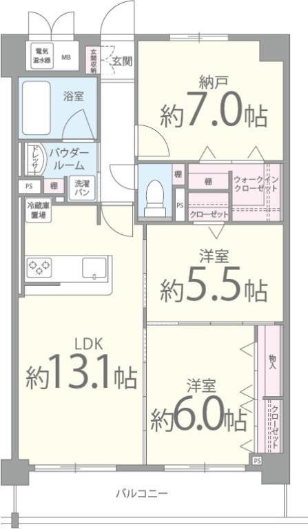 ヴィアーレ佐井寺 間取り図