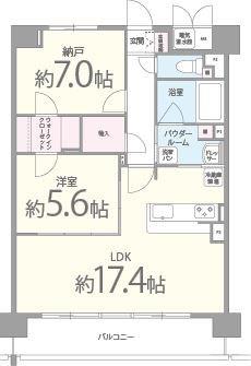 リバーフィールド茨木 間取り図