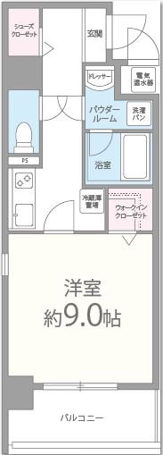 グーテンターク富田2 間取り図