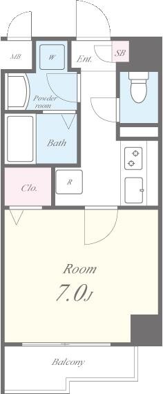 ｽﾍﾟﾗﾝﾂｧ(港北区) 間取り図