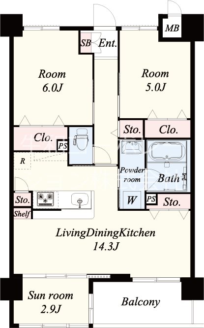 グラン・エスポワール 202号室 間取り