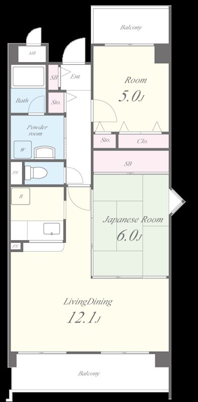 コゥジィコート園田 間取り図