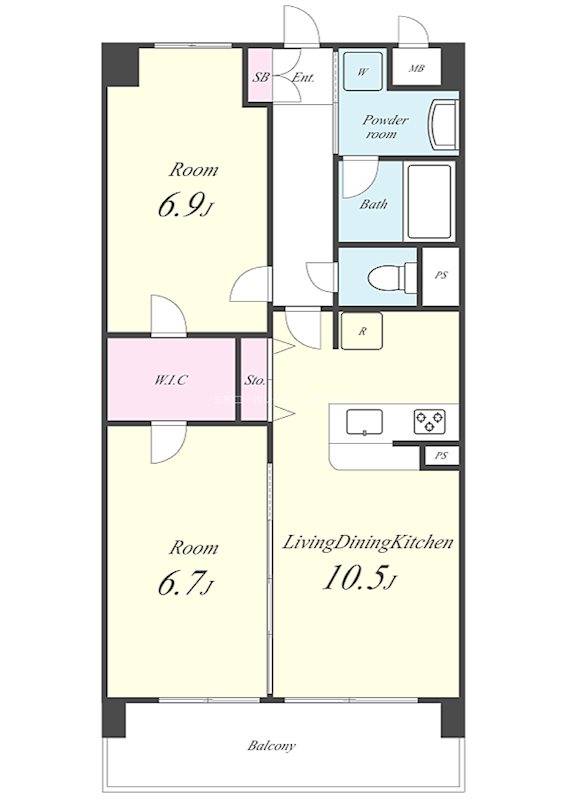 レ・ゼールⅡ 間取り図