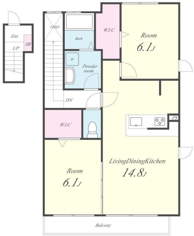 ノーブルコートⅡ 間取り図