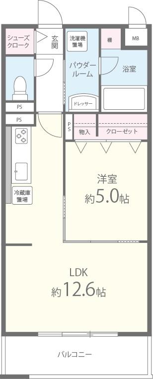 グランシャトー新在家 間取り図