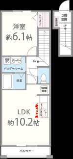 コゥジィーコート 間取り図