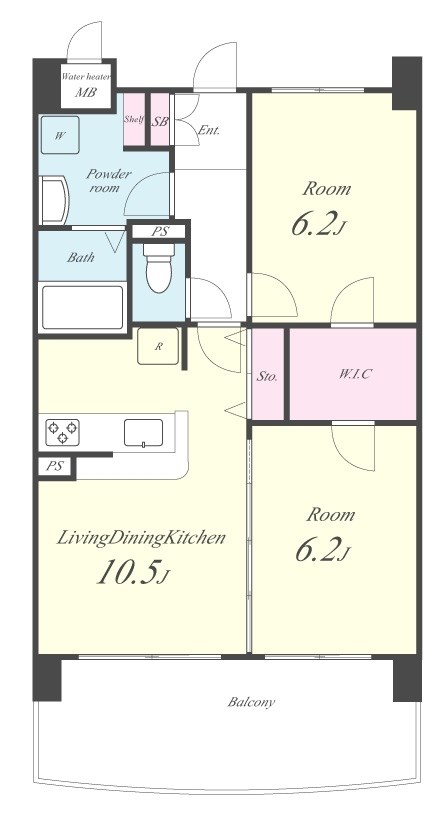 カーサ・ヴェルデ 間取り図