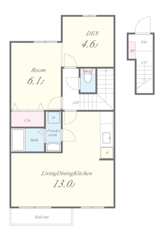 コンフォート・ヴィラⅡ 間取り図