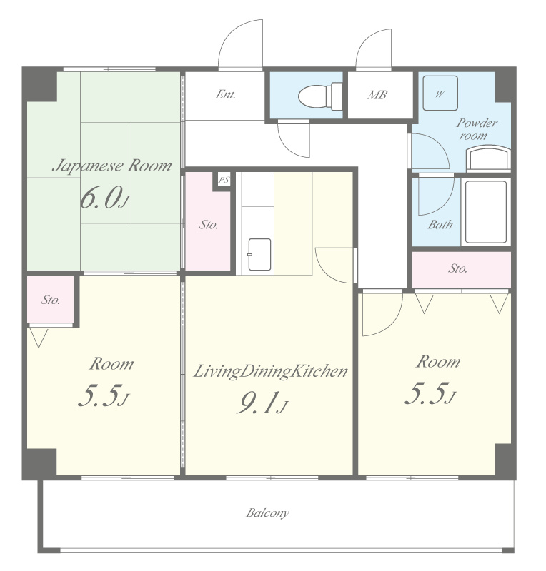 ルミエール森東 間取り図